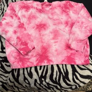 PINK Victoria's Secret Fuchsia Tie-Dye Top